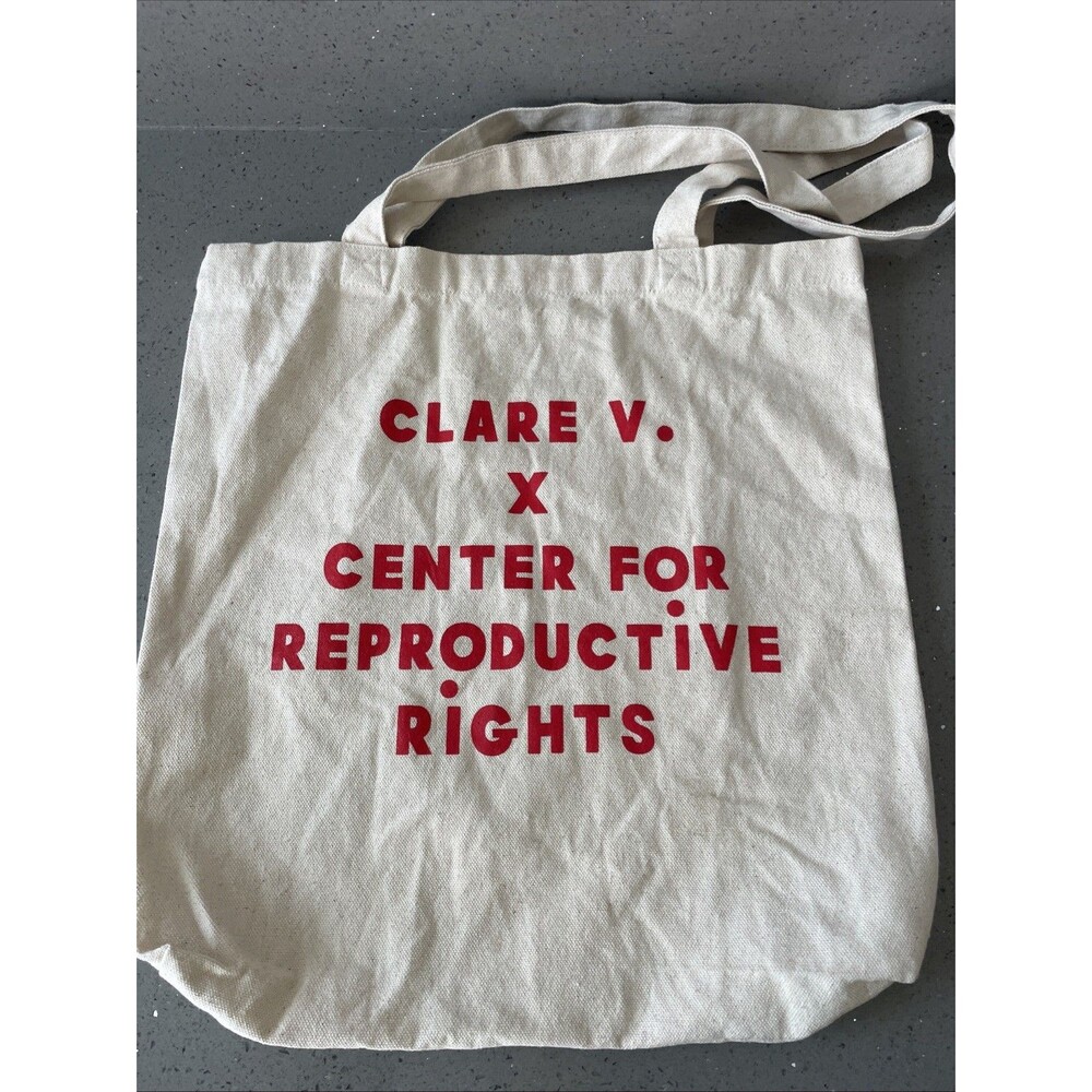Clare V Ecalite Clare V. Center for Reproductive Rights Tote bag canvas